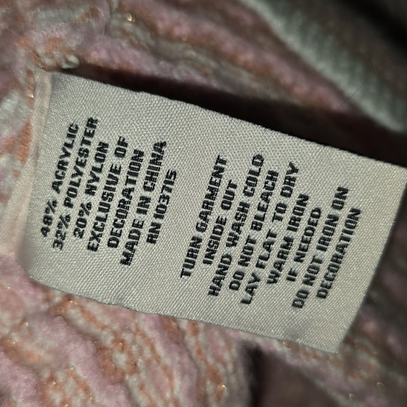 "nanette" Nanette LePore Pink/White Snap Front Sweater Size L  (NWOT) - Picture 7 of 8